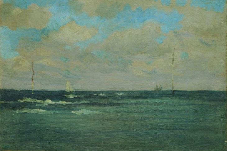 The Bathing Posts, Brittany (1893), James McNeill Whistler.