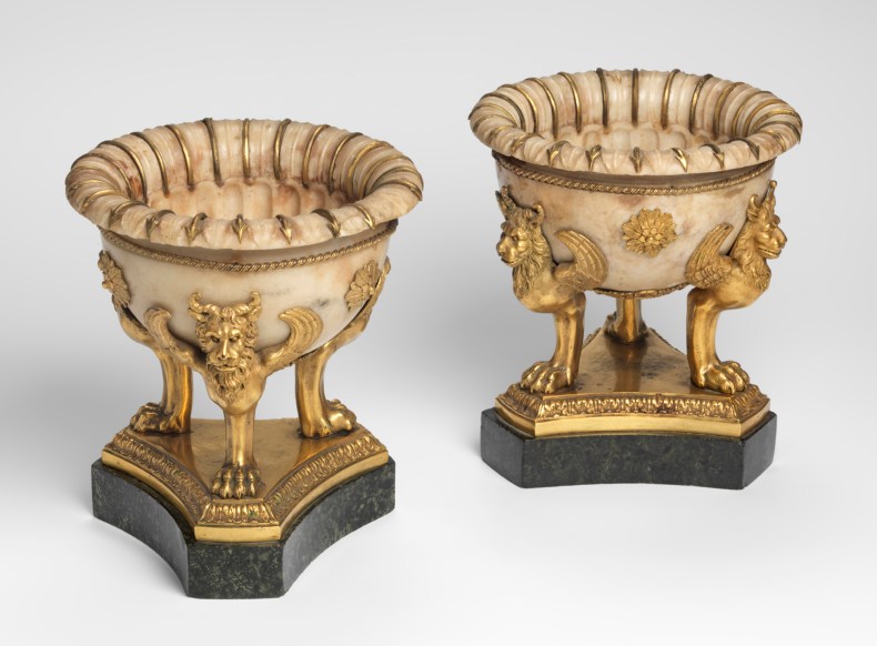 Two tazzas (c. 1780), Luigi Valadier. Private collection. Photo: Mauro Magliani