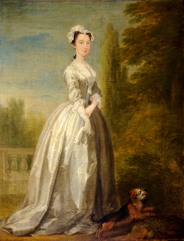 Frances Berkeley, Baroness Byron, (c. 1736), William Hogarth.