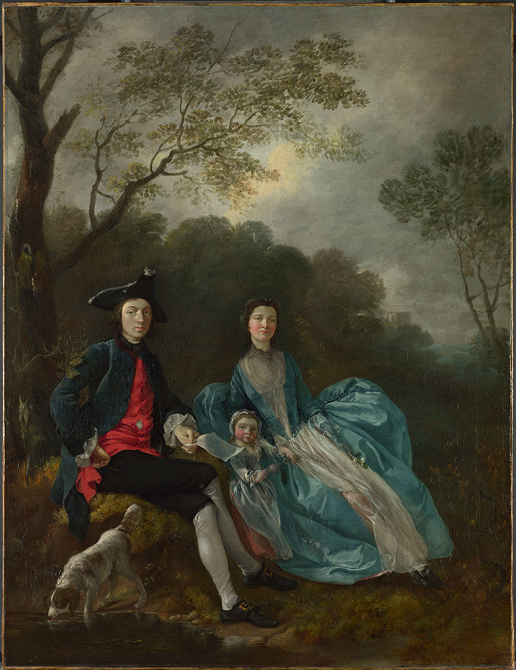 The Artist with his Wife and Daughter, Gainsborough