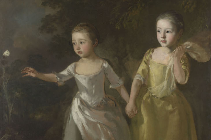 The Painter’s Daughters Chasing a Butterfly, Gainsborough