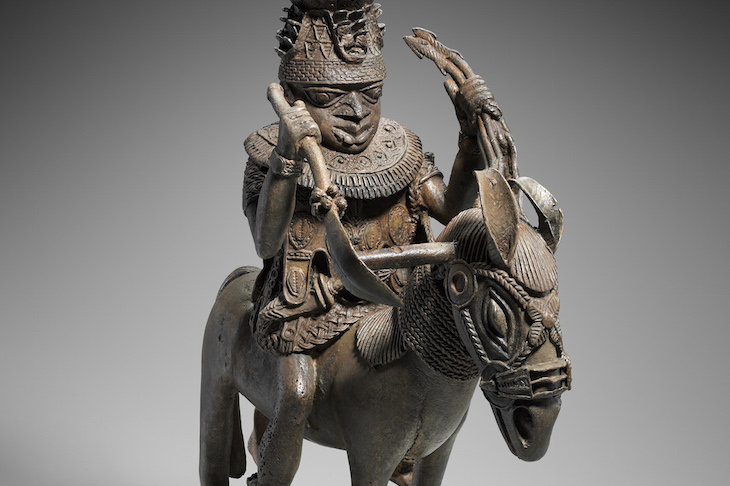Mounted ruler (16th century), Edo peoples, Benin kingdom, Nigeria.