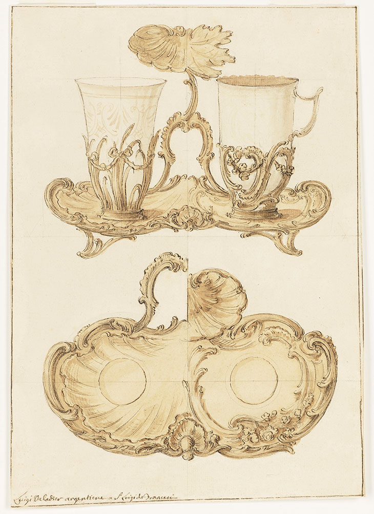 Design for a Trembleuse (Digiuné) (before 1762), Luigi Valadier.