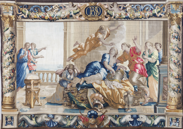 Death of Dido (c. 1658-70s), Antwerp, Workshop of Michel Wauters, after cartoons by Giovanni Francesco Romanelli. Norton Simon Art Foundation