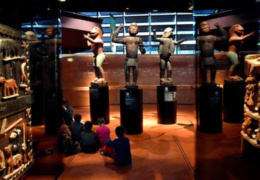Royal statues from the kingdom of Dahomey (Benin), dating from 1890–92, currently at the Musée du Quai Branly, Paris, photo: Gerald Julien/AFP/Getty Images