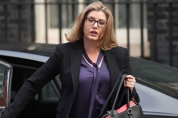 International Development Secretary and Minister for Women and Equalities in the UK Penny Mordaunt, outside 10 Downing Street in October 2018.