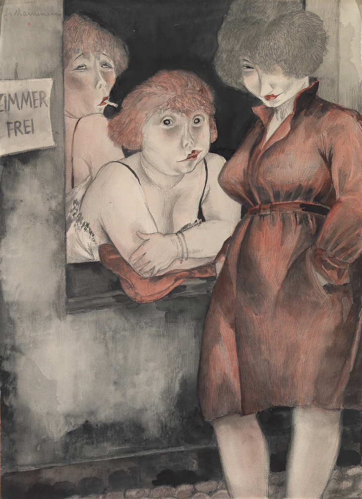 Brüderstrasse (Free Room) (1930), Jeanne Mammen. The George Economou Collection