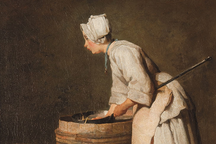 The Scullery Maid (detail; c. 1738), Jean-Siméon Chardin. Hunterian Art Gallery, Glasgow