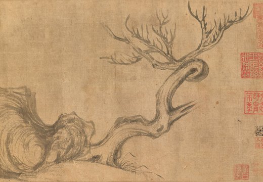 Wood and Rock (11th century), Su Shi.