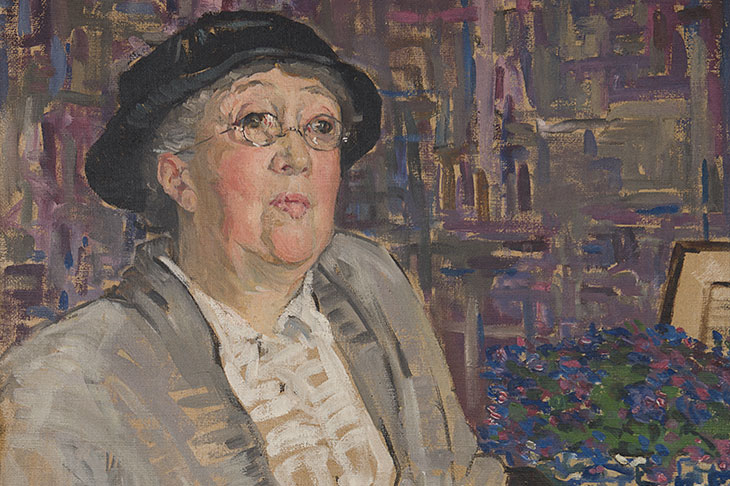 Portrait of Gertrude Jekyll (detail; 1910–11), Mary Swanzy. Private collection