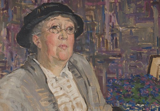 Portrait of Gertrude Jekyll (detail; 1910–11), Mary Swanzy. Private collection
