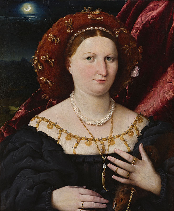 Portrait of Lucina Brembati (c. 1521–23), Lorenzo Lotto.