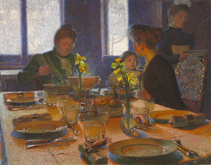 At the Lunch Table, Carl Moll