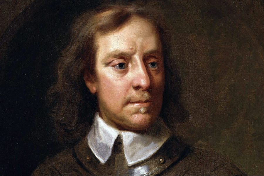 Oliver Cromwell (detail; 1656), Samuel Cooper