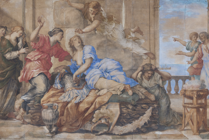 The Death of Dido (c. 1630-35), Giovanni Francesco Romanelli. Norton Simon Art Foundation