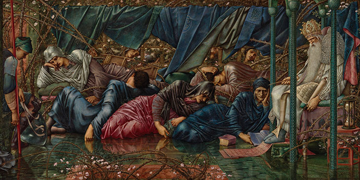 The Council Chamber , from the Legend of the Briar Rose series (detail; 1885–90), Edward Burne-Jones.