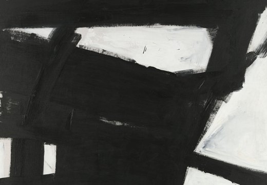 Wanamaker Block (detail; 1955), Franz Kline. Yale University Art Gallery.