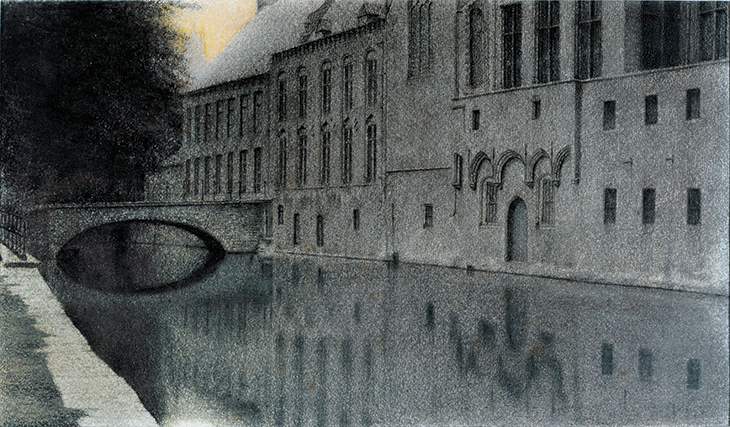 Memory of Flanders. A Canal (1904), Fernand Khnopff