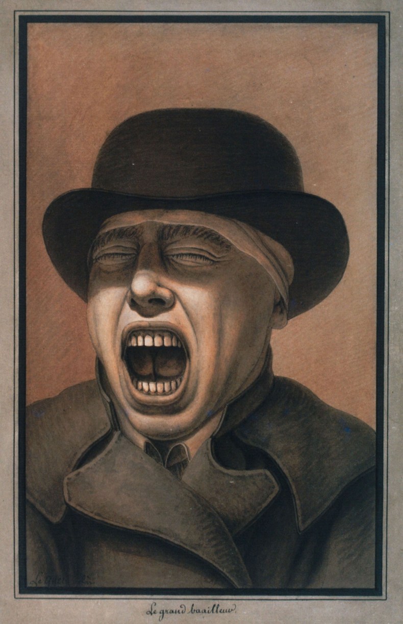 The great yawner (before 1825), Jean-Jacques Lequeu.