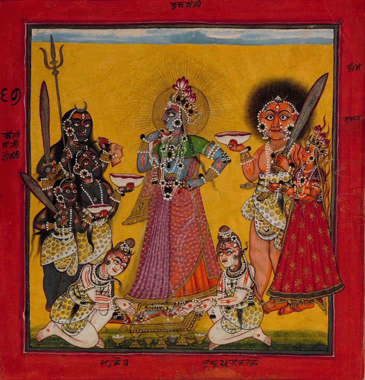 Devi in the Form of Bhadrakali Adored by the Gods