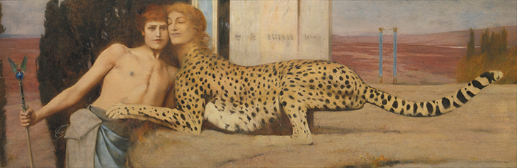 Caresses (1896), Fernand Khnopff. Royal Museums of Fine Arts of Belgium, Brussels.