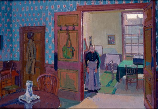 Interior with Mrs Mounter (1916–17), Harold Gilman.