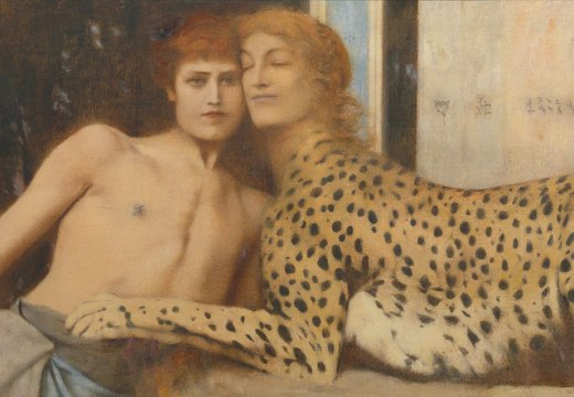 Caresses (detail; 1896), Fernand Khnopff. Royal Museums of Fine Arts of Belgium, Brussels. Photo: J. Geleyns Art Photography