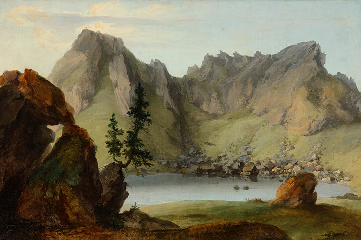 View across Lake Seeberg to the Muntigalm (1778), Caspar Wolf.