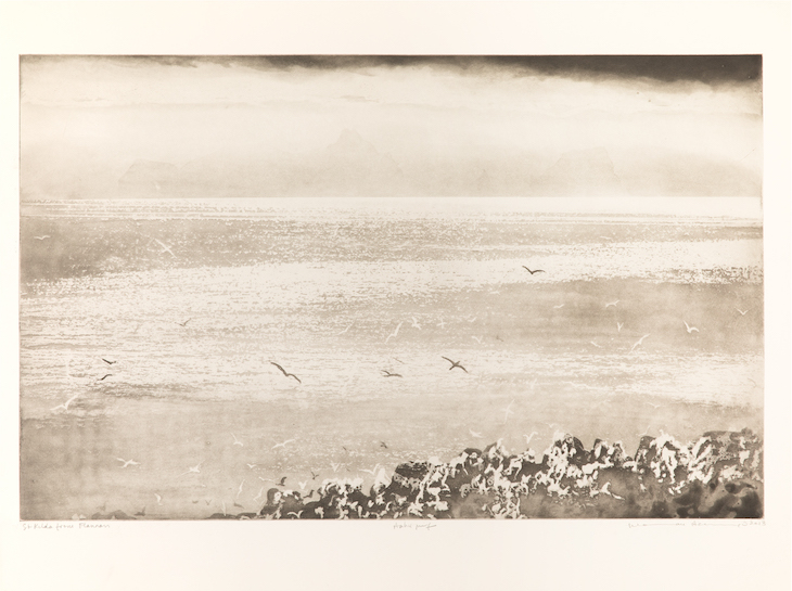 St Kilda from Flannan (2013), Norman Ackroyd