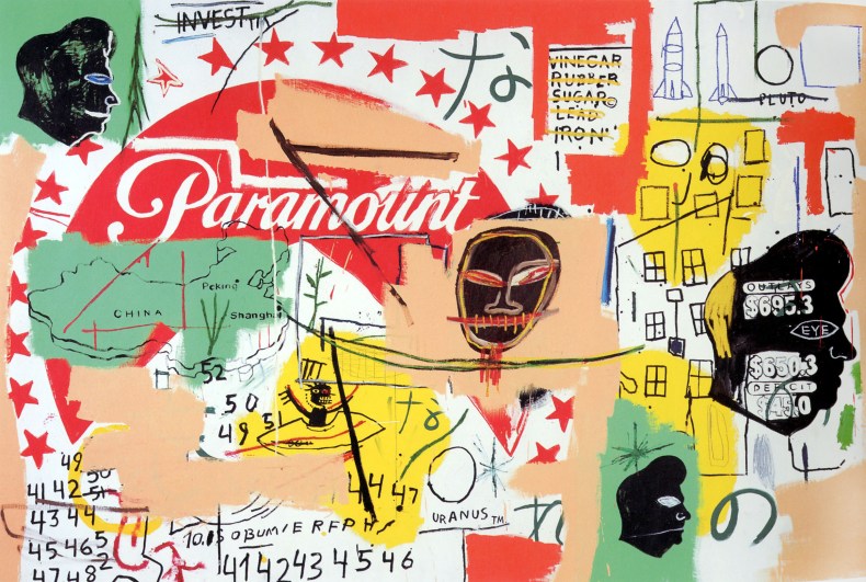 Paramount (1984–85), Jean-Michel Basquiat and Andy Warhol. Private collection.