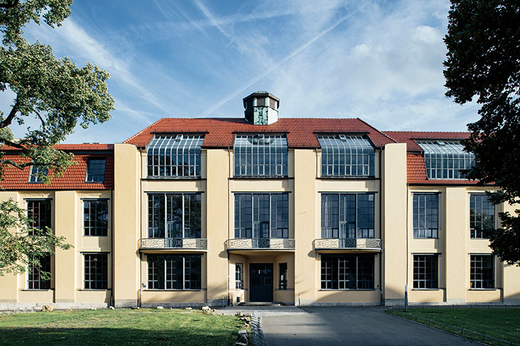 The main building of the Bauhaus School in Weimar.