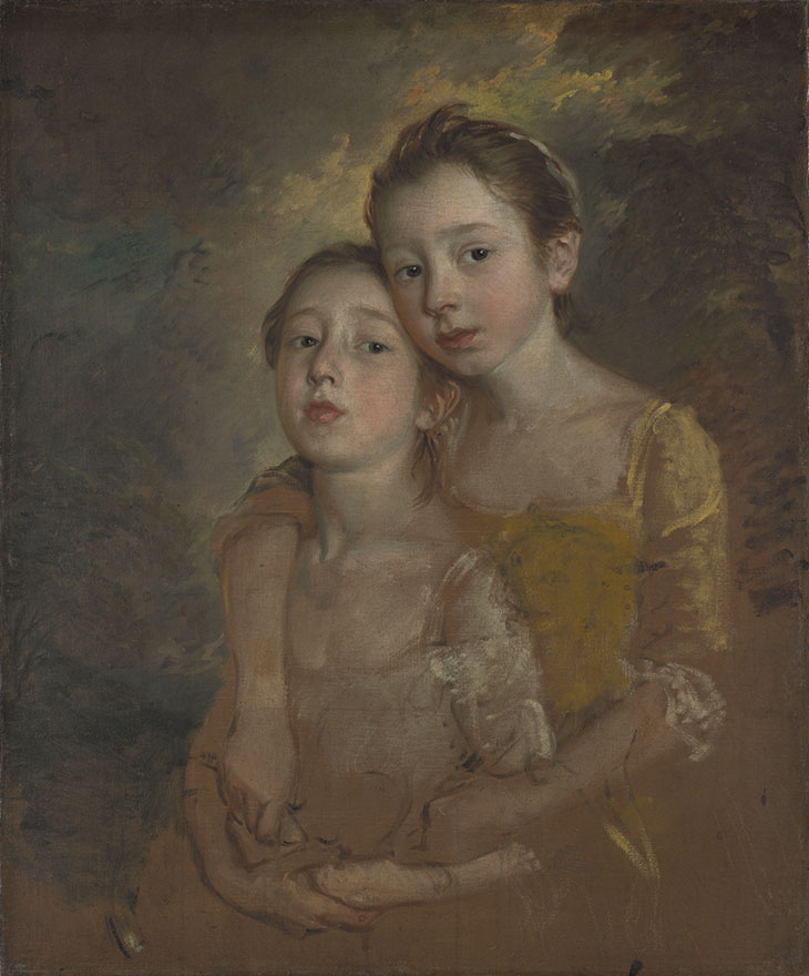 Mary and Margaret Gainsborough, the Artist’s Daughters, Playing with a Cat (c. 1760–61), Thomas Gainsborough. National Gallery, London