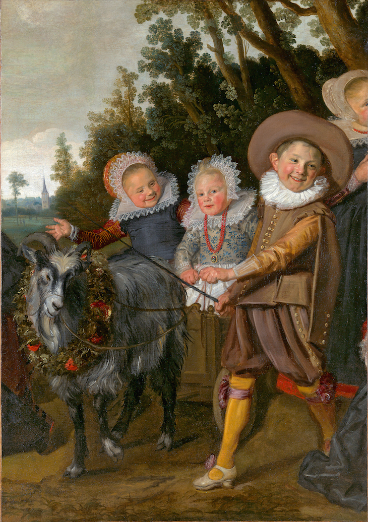 Children of the Van Campen Family with a Goat-Cart, Framn Hals