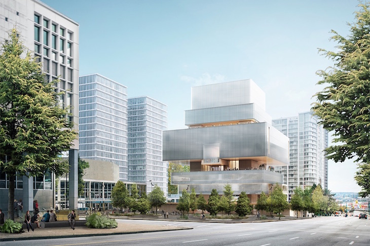 Architect’s rendering of the new Vancouver Art Gallery building.