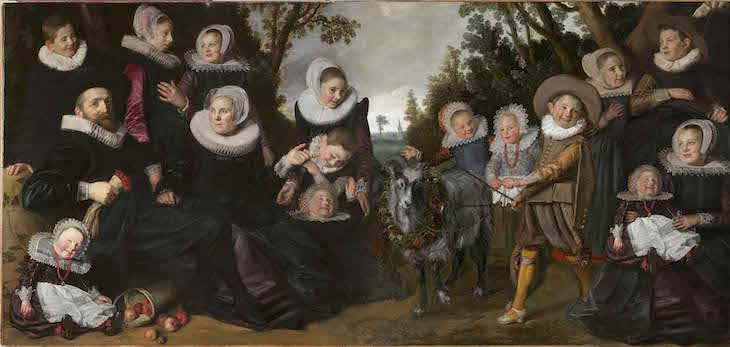 Proposed reconstruction of Frans Hals’ complete The Van Campen Family in a Landscape