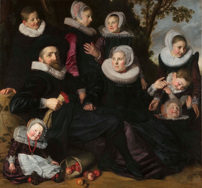 The Van Campen Family in a Landscape, Frans Hals