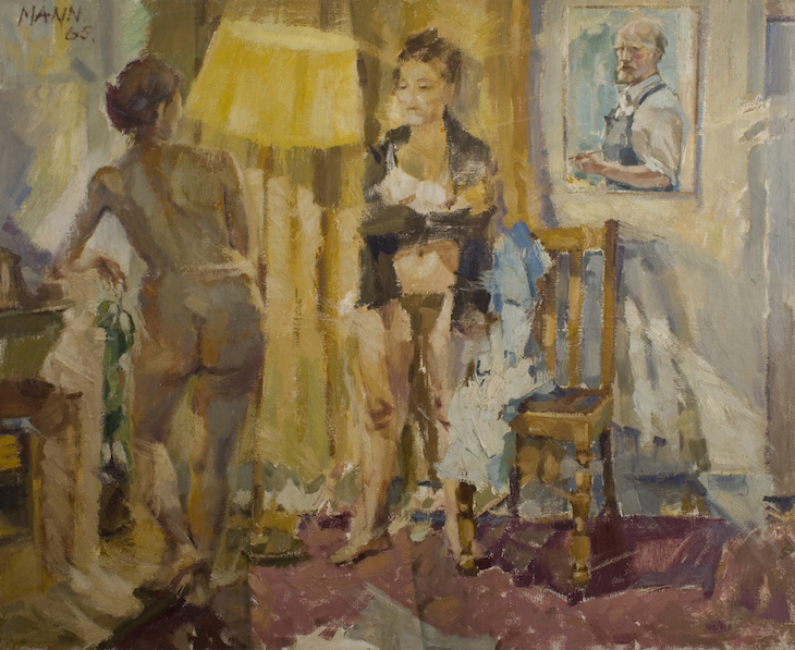 Self-Portrait with Double Nude, Cyril Mann