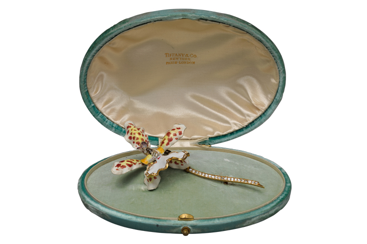 Orchid brooch (1889–96), designed by Paulding Farnman for Tiffany & Co. Metropolitan Museum of Art, New York