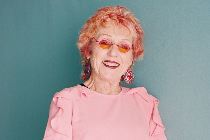 Judy Chicago photographed in Santa Monica in September 2018