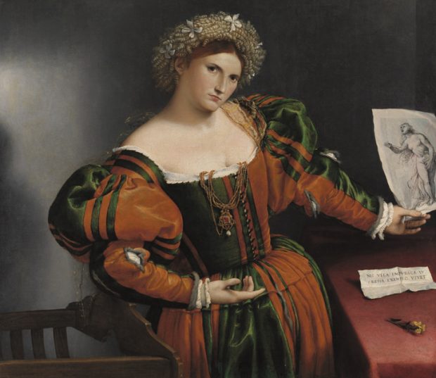 Portrait of a Woman inspired by Lucretia (c. 1530-33), Lorenzo Lotto. National Gallery, London.