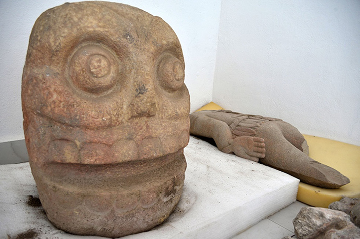 Stone carvings discovered in the Popoloca ruins in Puebla state, photo: Instituto Nacional de Antropología e Historia, Mexico