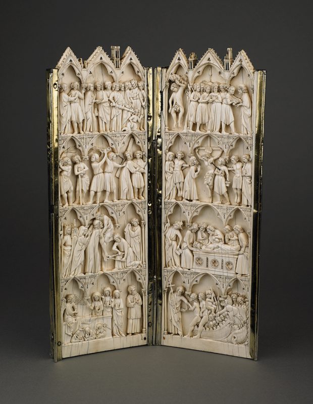 Diptych showing scenes from the Passion (late 13th century). Wallace Collection.