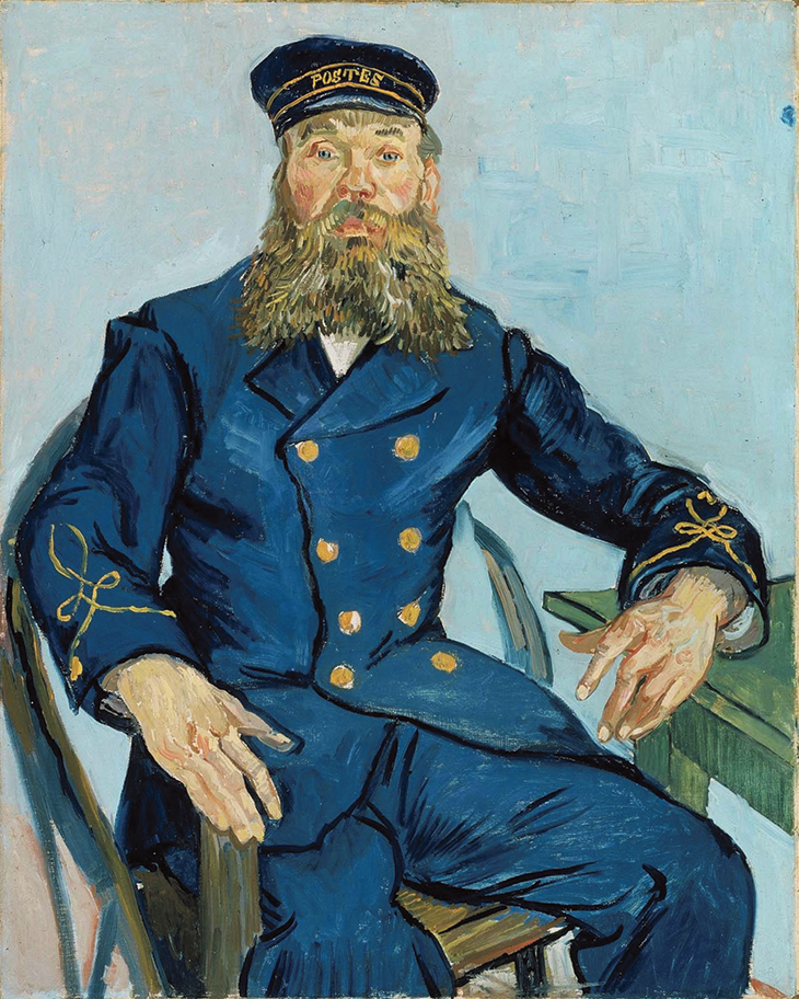 Postman Joseph Roulin (1888), Van Gogh. Museum of Fine Arts, Boston