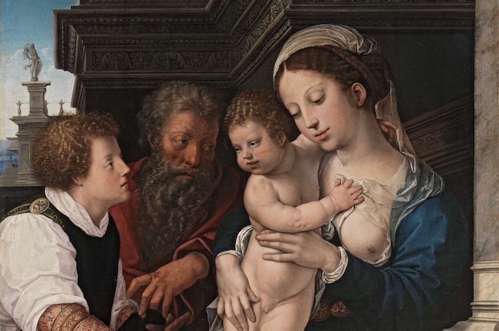 La Sainte Famille (detail; c. 1521), Bernard van Orley.