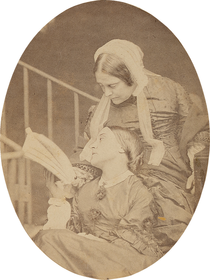 Portrait of Christina and Frances Rossetti (1863), Charles Lutwidge Dodgson (Lewis Carroll), University of Delaware Library