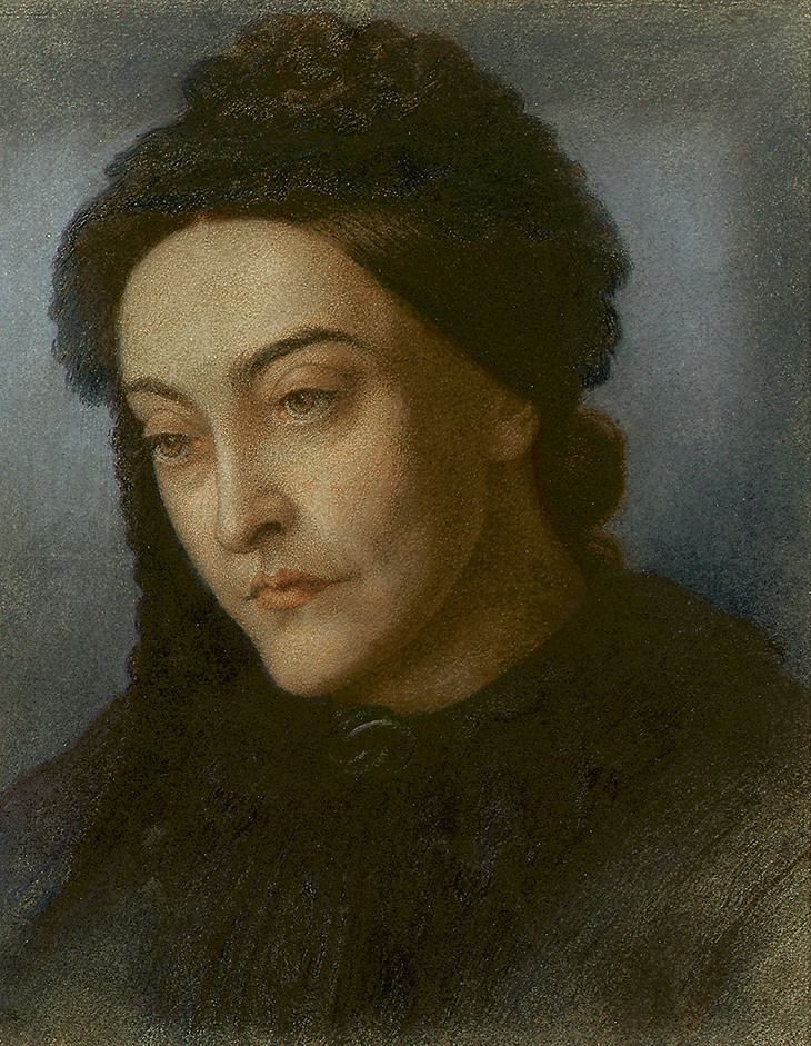Portrait of Christina Rossetti (1877), Dante Gabriel Rossetti 