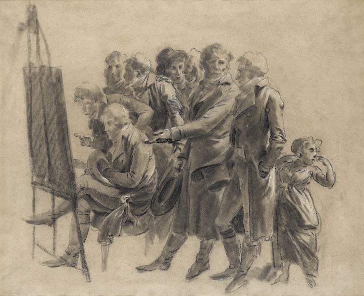 The Meeting of Artists in Isabey's Studio, Boilly