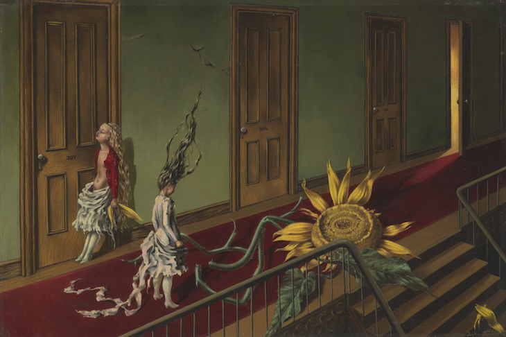 Eine Kleine Nachtmusik (1943), Dorothea Tanning.