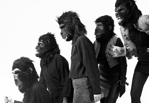 The anonymous Guerrilla Girls, artists and activists, photographed in 1990.