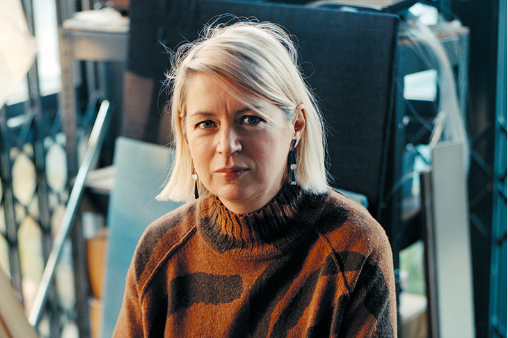 Elizabeth Price, photographed at her studio in London in December 2018, portrait by Tereza Červeňová